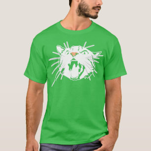 Camiseta Diseño artístico de gatos enojados para los amante