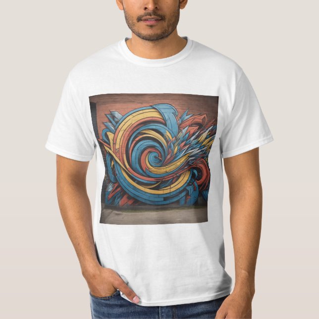 Camiseta Diseño artístico de graffiti (Anverso)