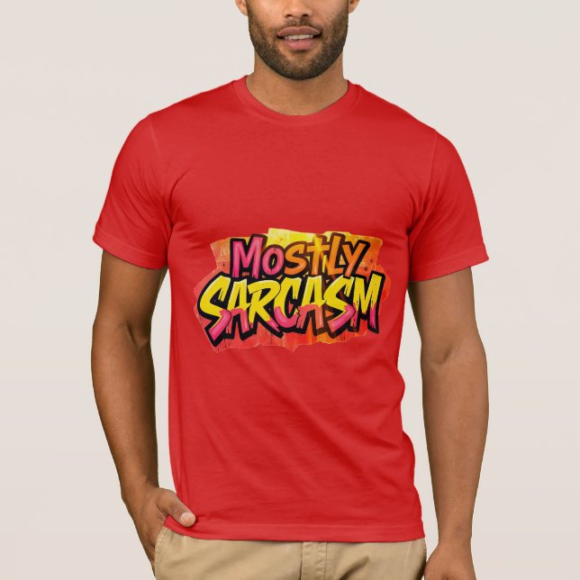 Camiseta Diseño artístico de graffitis sarcásticos (Anverso)