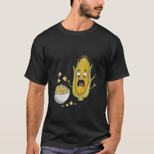 Camiseta Diseño Artístico de Humor de Palomitas de Maíz Veg