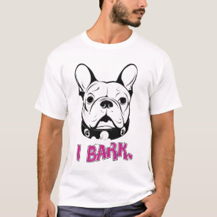 Camiseta Diseño artístico de la "corteza" del bulldog