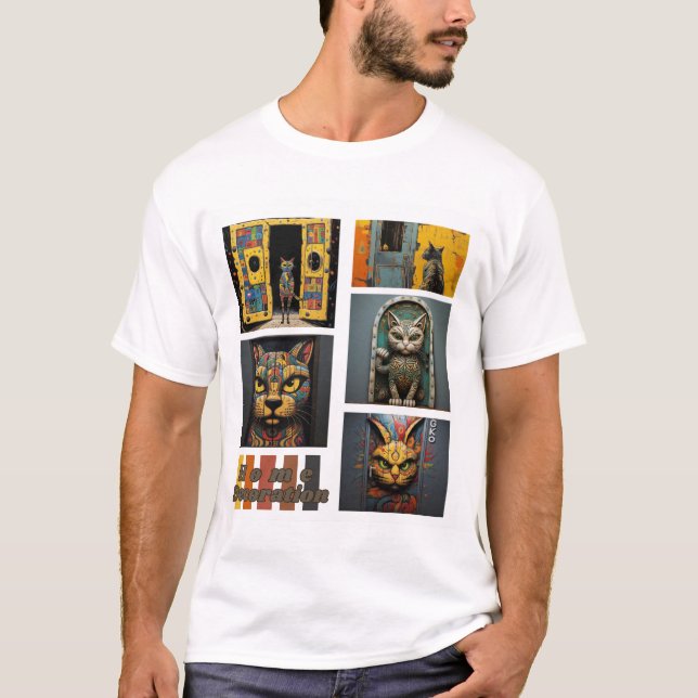 Camiseta Diseño artístico de murallas populares (Anverso)