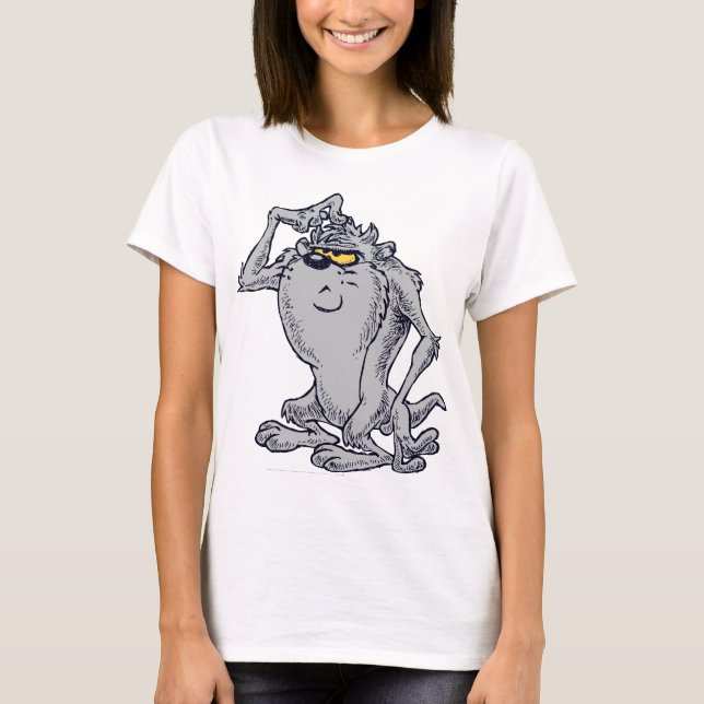 Camiseta Diseño artístico de pensamiento TAZ™ (Anverso)