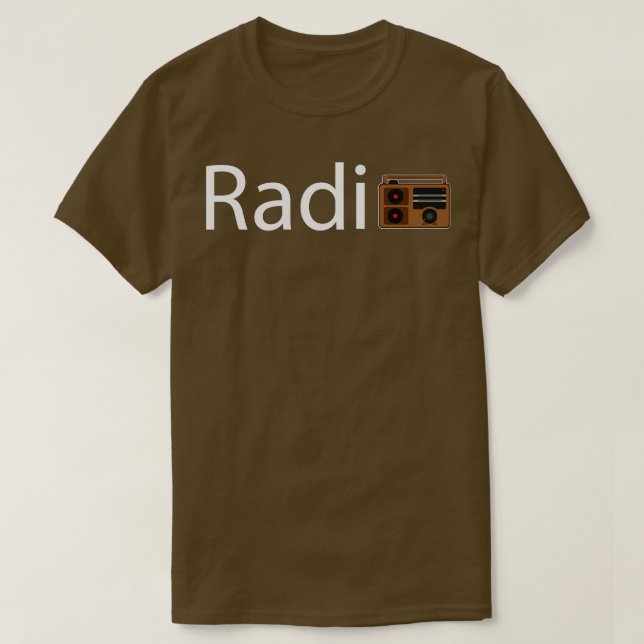 Camiseta Diseño artístico de radio (Diseño del anverso)
