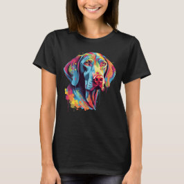 Camiseta Diseño artístico de Weimaraner