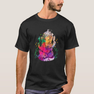 Camiseta Diseño artístico del Elefante Psicodélico Ganesha