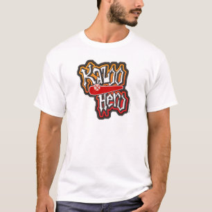 Camiseta Diseño artístico del eslogan musical kazajo