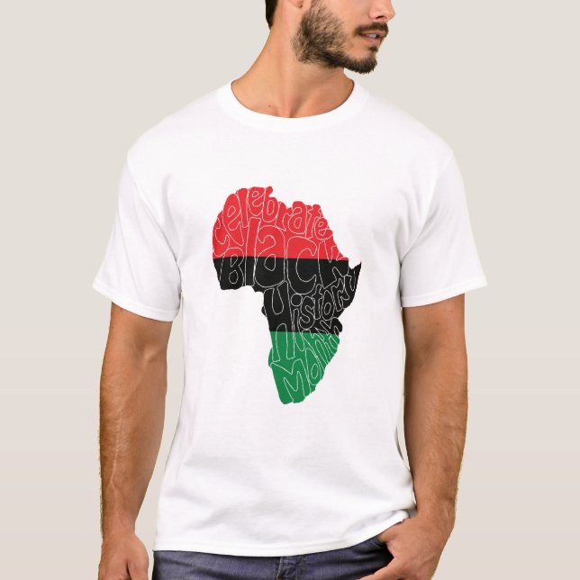 Camiseta Diseño artístico del mes de la historia negra de l (Anverso)