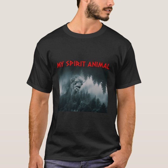 Camiseta Diseño artístico My Spirit Animal Bison (Anverso)