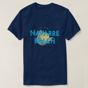 Camiseta Diseño artsy de la Florida de la playa de Navarra