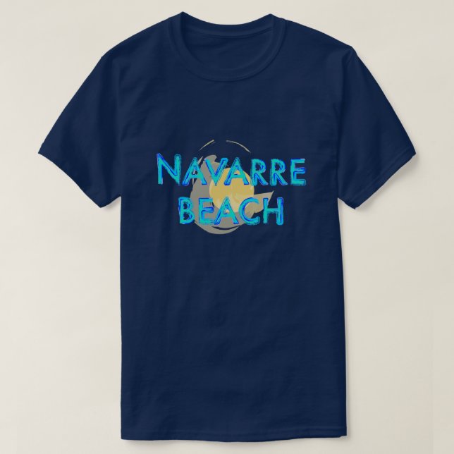 Camiseta Diseño artsy de la Florida de la playa de Navarra (Diseño del anverso)