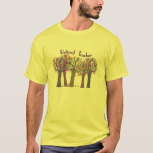 Camiseta Diseño artsy jubilado de los árboles del profeso