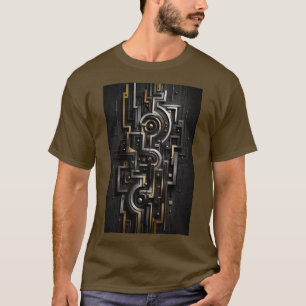 Camiseta Diseño Asombroso Circuito Nexus Geométrico