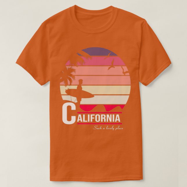 Camiseta Diseño asombroso de la playa de surf de verano de  (Diseño del anverso)