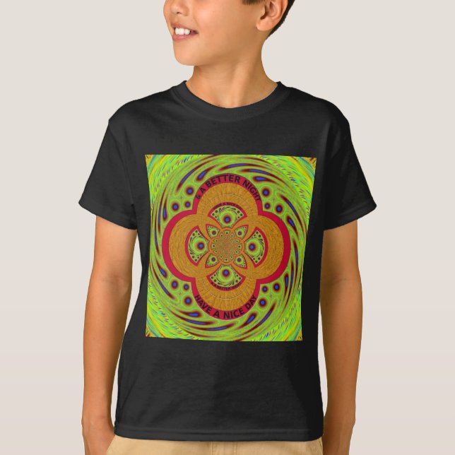 Camiseta Diseño asombroso del patrón de manala africano (Anverso)