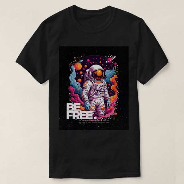 Camiseta Diseño Astronauta GRATUITO (Diseño del anverso)