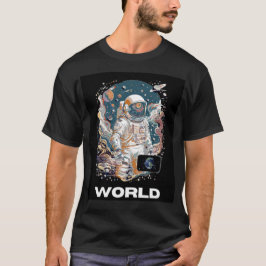 Camiseta Diseño astronauta mundial