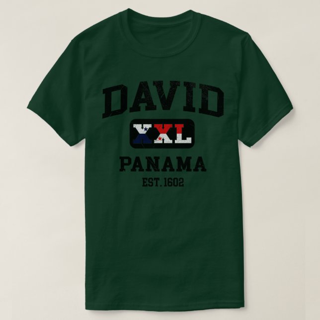 Camiseta Diseño atlético David Panamá XXL (Diseño del anverso)