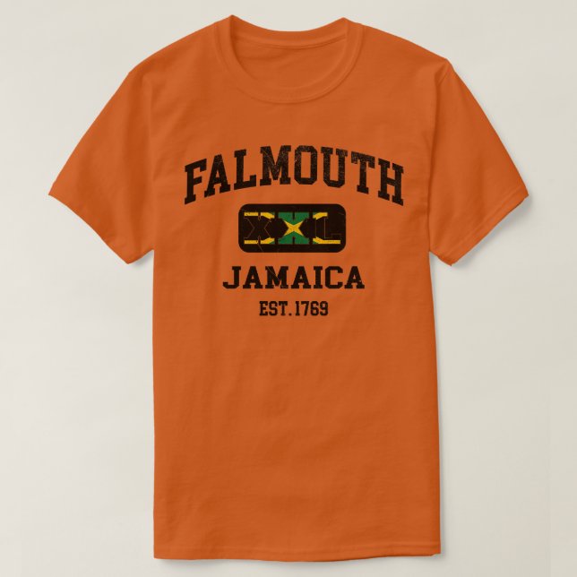 Camiseta Diseño atlético Falmouth Jamaica XXL (Diseño del anverso)