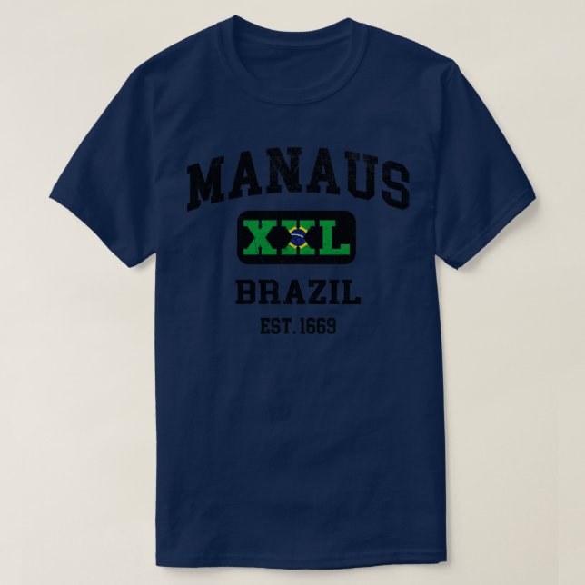 Camiseta Diseño atlético Manaus Brazil XXL (Diseño del anverso)