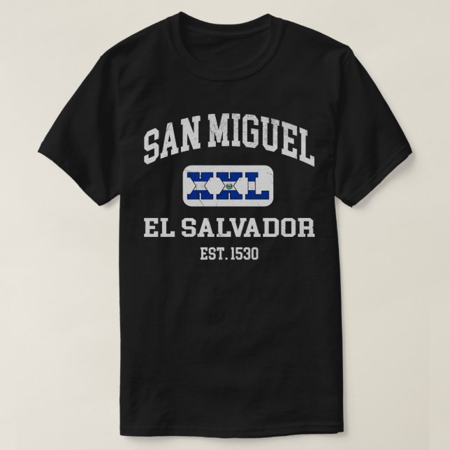 Camiseta Diseño atlético San Miguel El Salvador XXL 1 (Diseño del anverso)