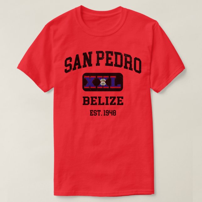 Camiseta Diseño atlético San Pedro Belize XXL (Diseño del anverso)