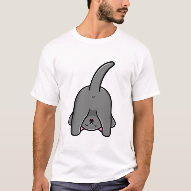 CAMISETA DISEÑO ATRÁS DE GATO INFANTIL (Anverso)