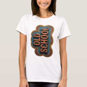 Camiseta Diseño atrevido Chic Orange OLD SCHOOL