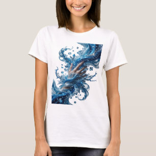 Camiseta Diseño atrevido de plata MAGIA DEL AGUA