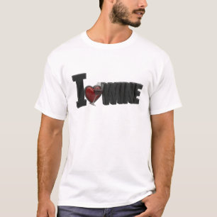 Camiseta Diseño atrevido en negro con declaración de AMO EL