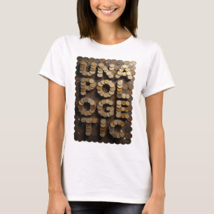 Camiseta Diseño atrevido plateado vibrante IMPARCIAL