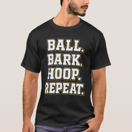 Camiseta Diseño audaz de baloncesto para perro Varsity
