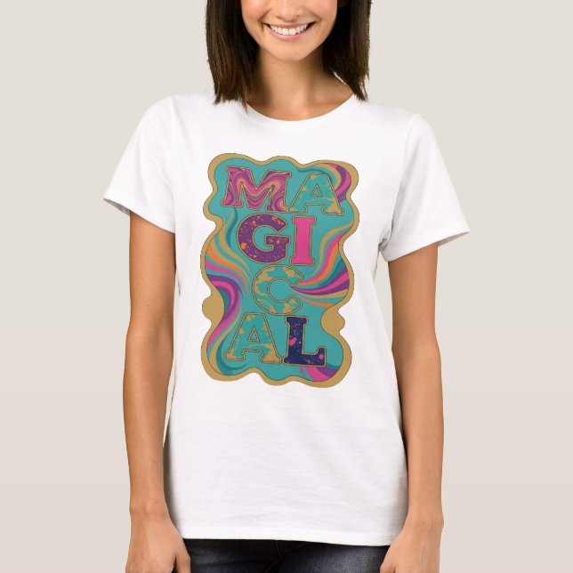 Camiseta Diseño audaz Dynamic Gold MAGICAL (Anverso)