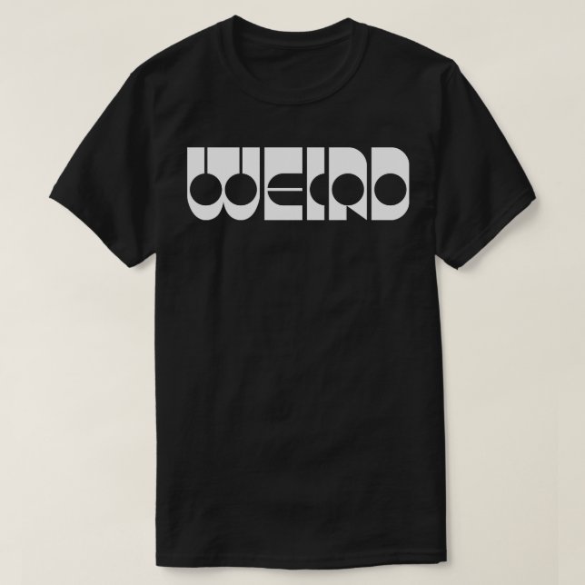 Camiseta diseño audaz extraño (Diseño del anverso)