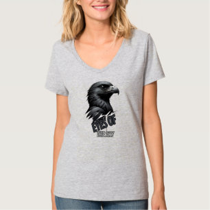 Camiseta Diseño audaz monocromo de águila