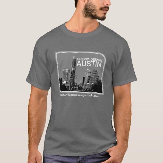 Camiseta diseño Austin del sherpa (Anverso)
