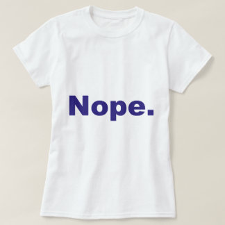 Camiseta Diseño azul de Nope