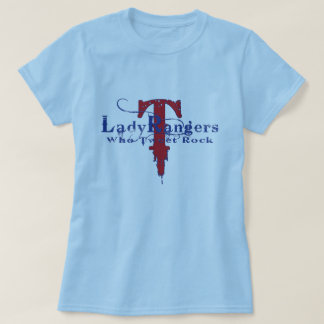 CAMISETA DISEÑO AZUL DE SEÑORA RANGERS WHO TWEET ROCK T