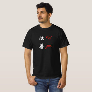 Camiseta Diseño basado en texto "Kaizen" japonés