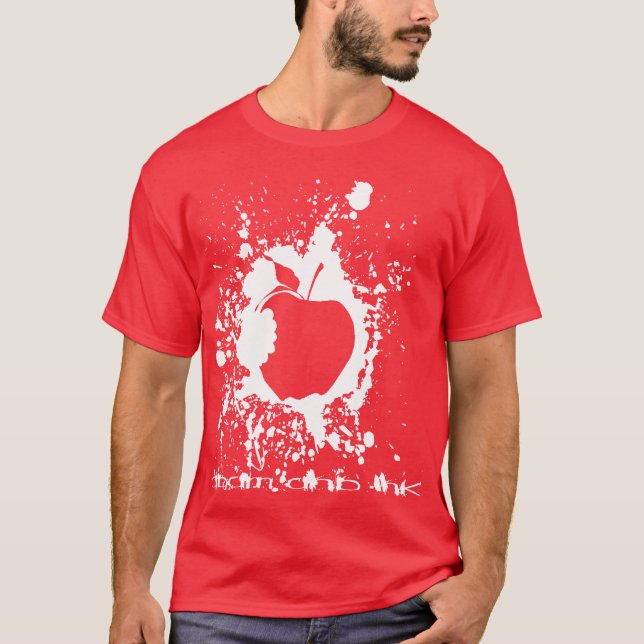 Camiseta Diseño básico de la manzana de ADÁN y de la TINTA (Anverso)