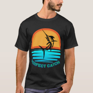 Camiseta diseño básico de pesca de pez espada