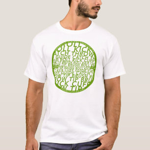 Camiseta Diseño básico del verde del vocabulario (2009) -