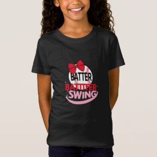 Camiseta Diseño "Batter Batter Swing", con un tema de béisb