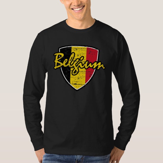 Camiseta Diseño belga de la bandera (Anverso)