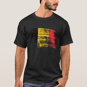 Camiseta Diseño belga fresco de la bandera