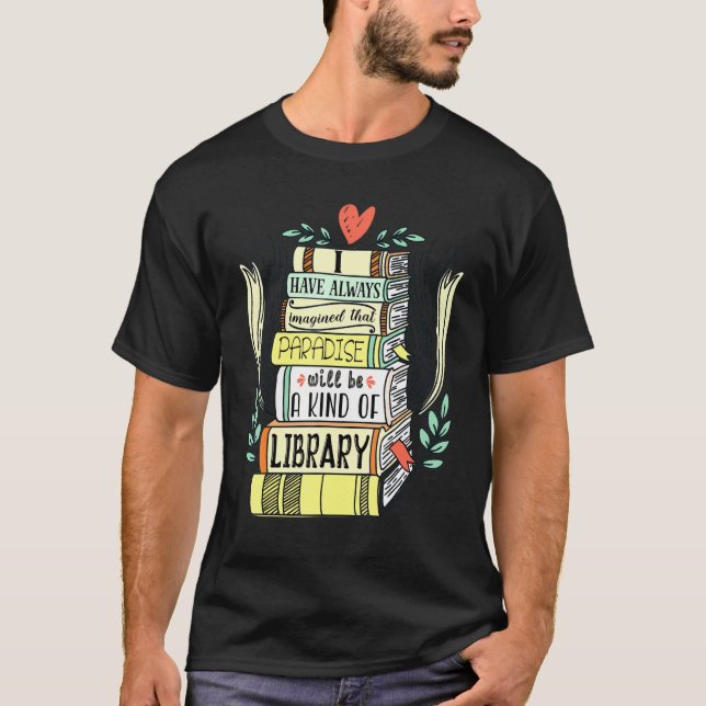 Camiseta Diseño bibliotecario de lectura de biblioteca de l (Anverso)