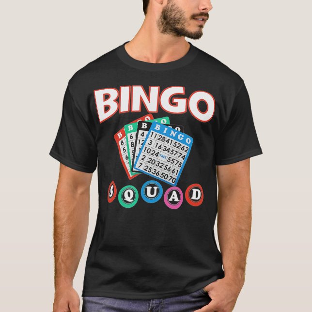 Camiseta Diseño Bingo Squad para Wo y chiste - (Anverso)