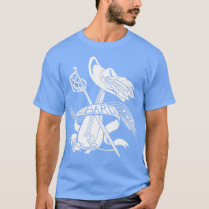 Camiseta Diseño blanco de clase Bard