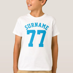 Camiseta Diseño blanco y del azul de los niños el   de los