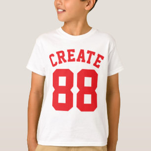 Camiseta Diseño blanco y del rojo de los niños el   de lo
